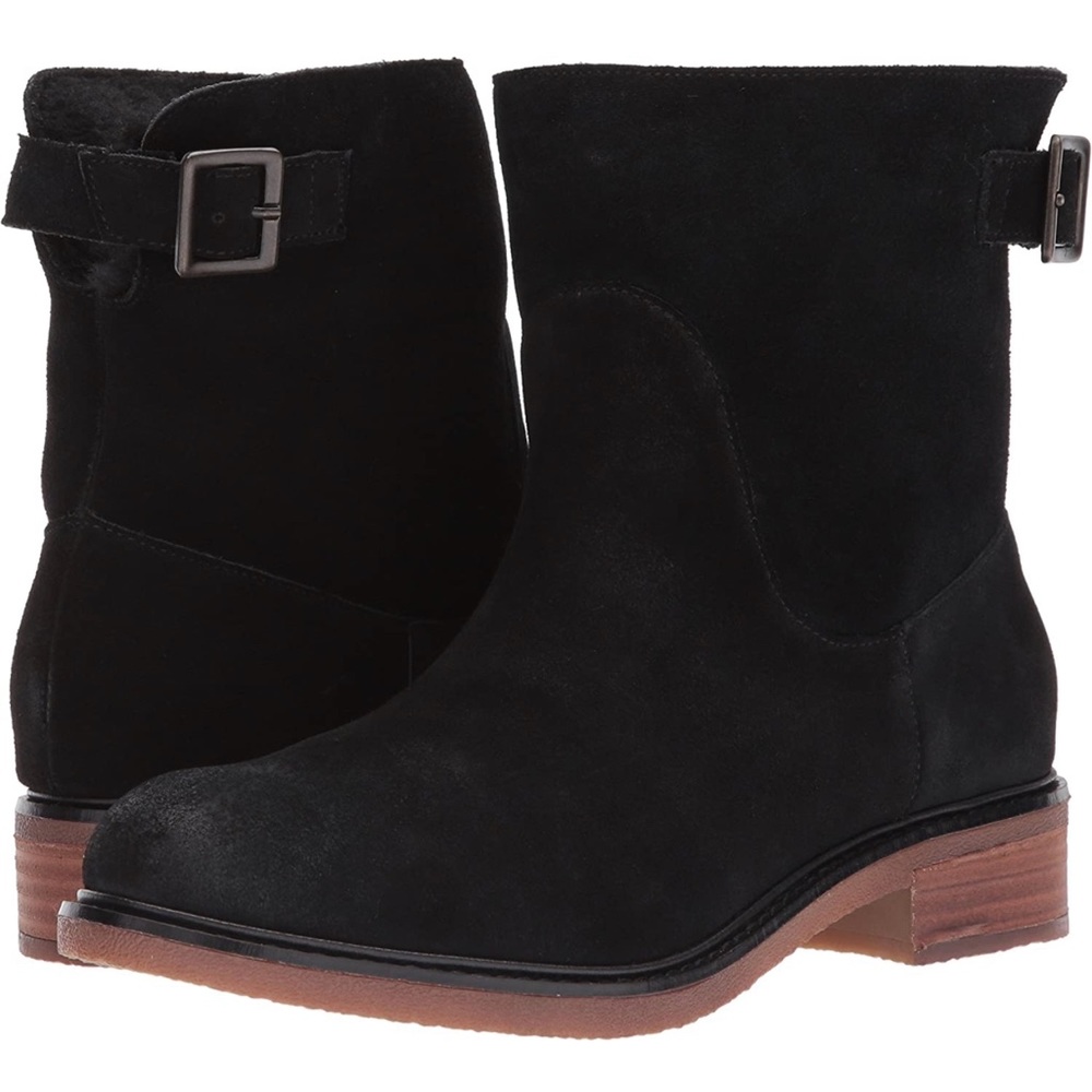Kelsi Dagger Clay Faux Shearling Lined Suede Boots